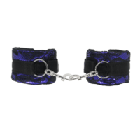 Love in Leather Lace Cuffs - Purple Love in Leather Lace Cuffs - Purple